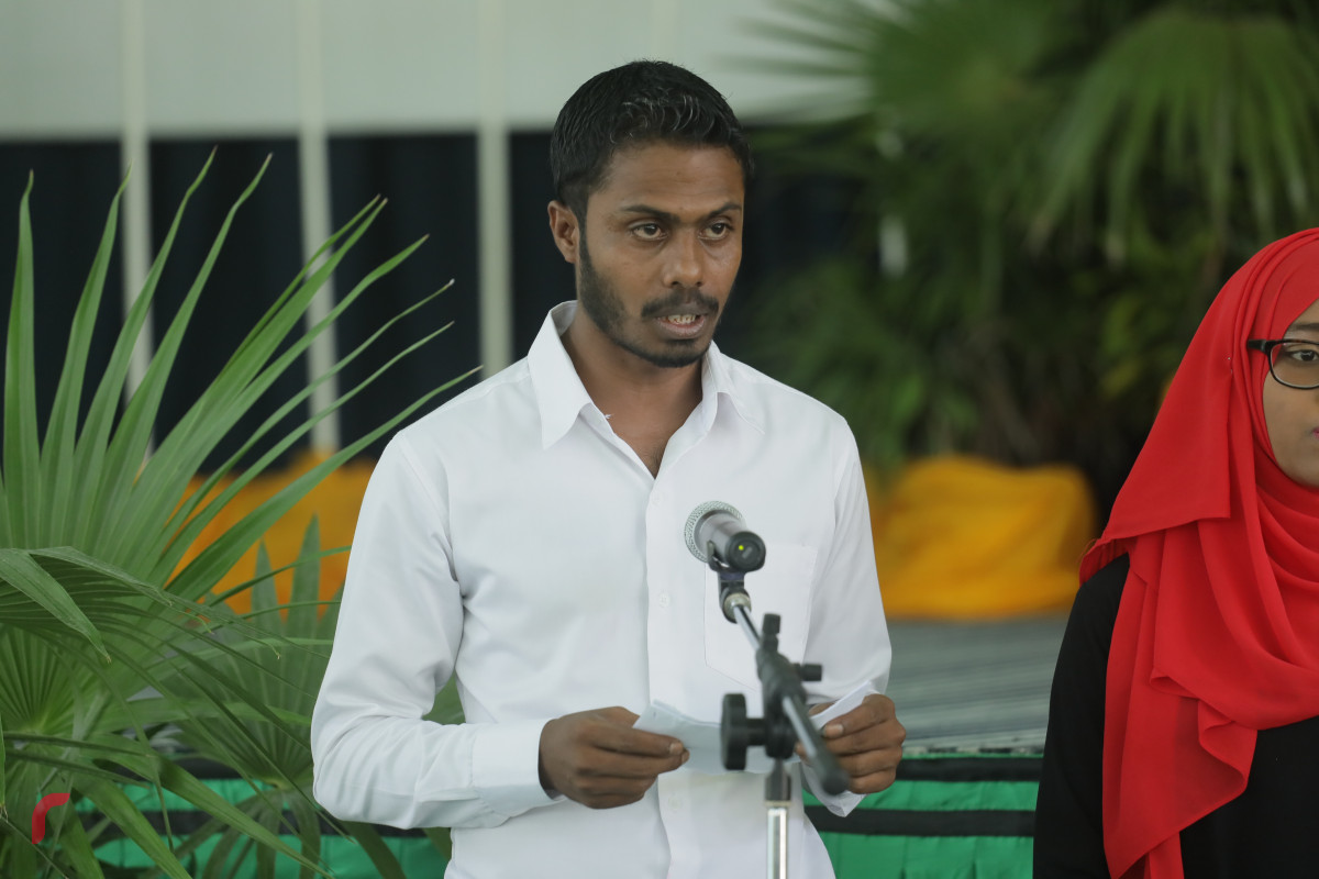 31 މާރިޗް 2019 -- ރައީސުލް ޖުމްހޫރިއްޔާ ހޯރަފުއްޓަށް ވަޑައިގަތުން، ހޯރަފުށީގައި ބޭއްވި ޖަލްސާގެ ތެރެއިން- ފޮޓޯ: ރާއްޖެ.އެމްވީ