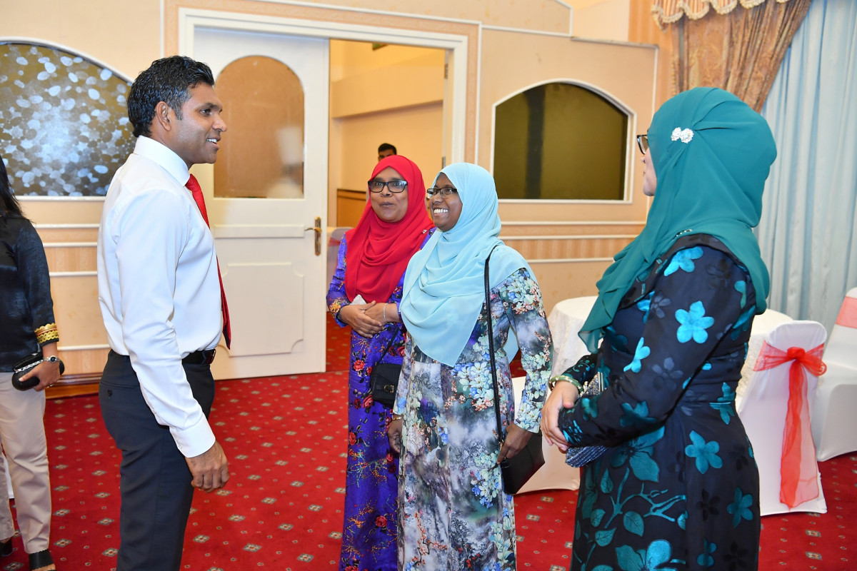 13 އޭޕްރިލް 2019: ޝަހީދުންގެ ދުވަހުގެ މުނާސަބަތުގައި ބޭއްވި ރަސްމީ ޖަލްސާގެ ތެރެއިން -- ފޮޓޯ: ރައީސްއޮފީސް