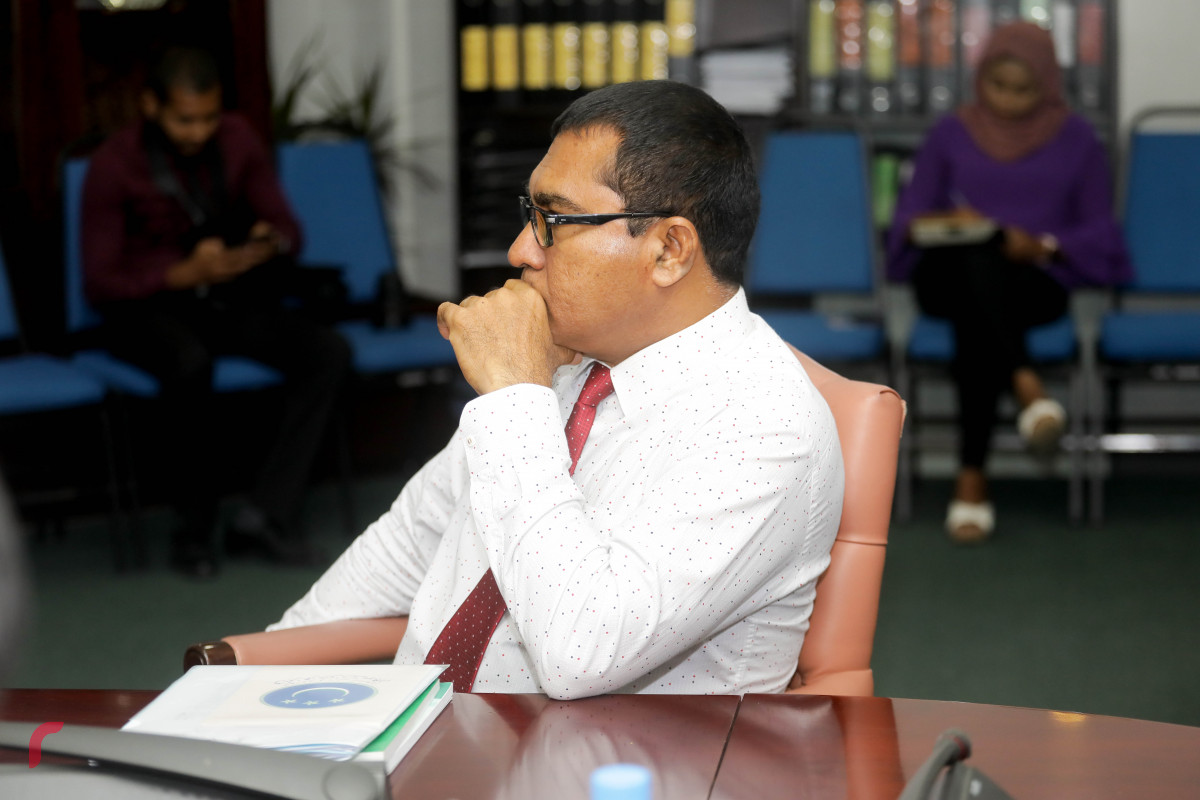 16 އޭޕްރިލް 2019 --ރައްޔިތުންގެ މަޖިލީހުގެ މާލިއްޔަތު ކޮމެޓީގެ ބައްދަލުވުން-- ފޮޓޯ: ޝުއައިބް މުޙައްމަދު