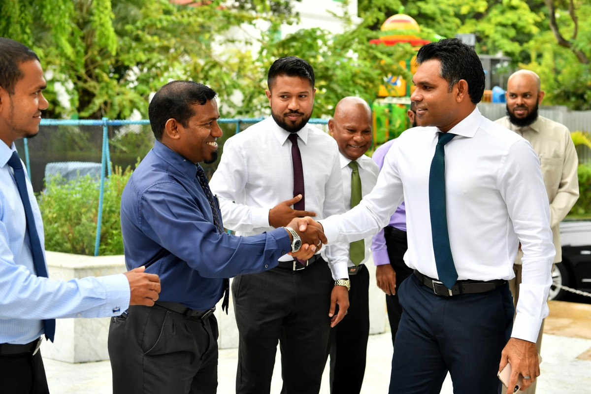 20 އޭޕްރިލް 2019 --"ދަރުމަ ކަމާކެމި" ހަރަކާތް އިފްތިތާހު ކުރުމުގެ ތެރެއިން، -- ފޮޓޯ: ރައީސް އޮފީސް،