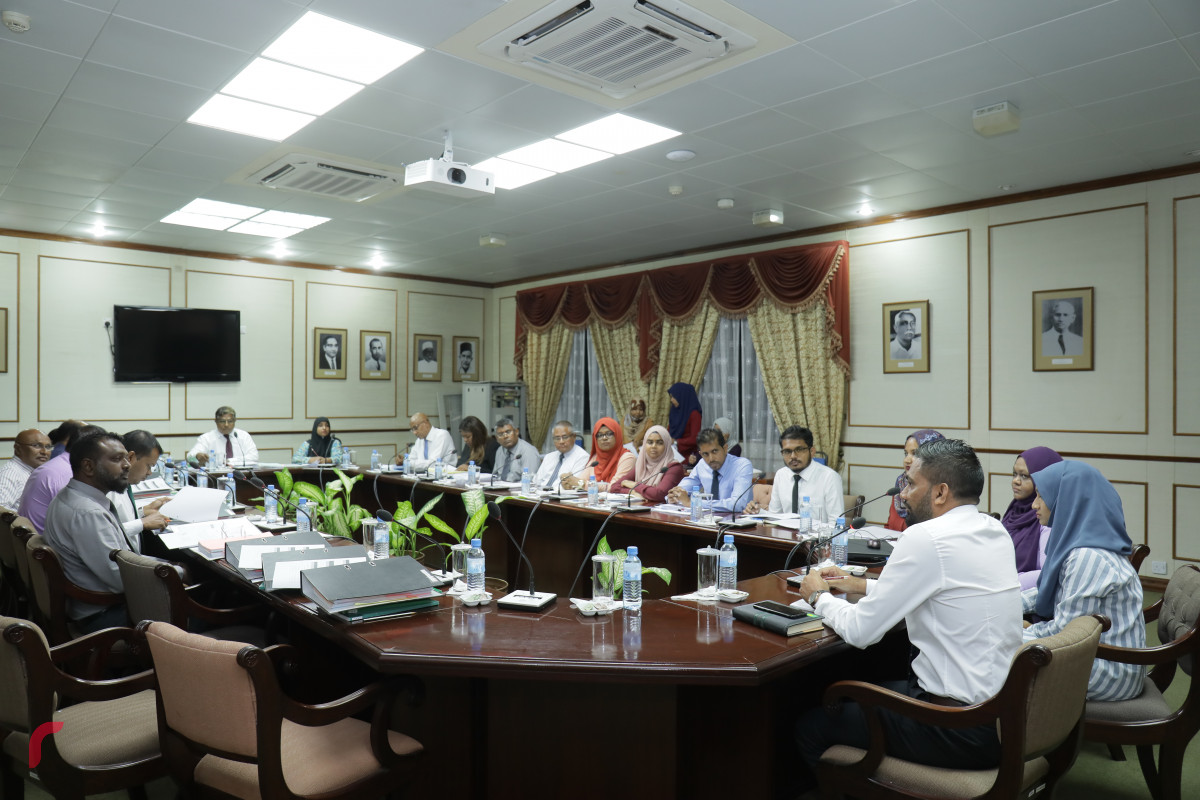 22 އޭޕްރިލް 2019: އިޖްތިމާއީ ކޮމެޓީގެ ބައްދަލުވުމުގެ ތެރެއިން-- ފޮޓޯ: ޝުއައިބް މުހައްމަދު