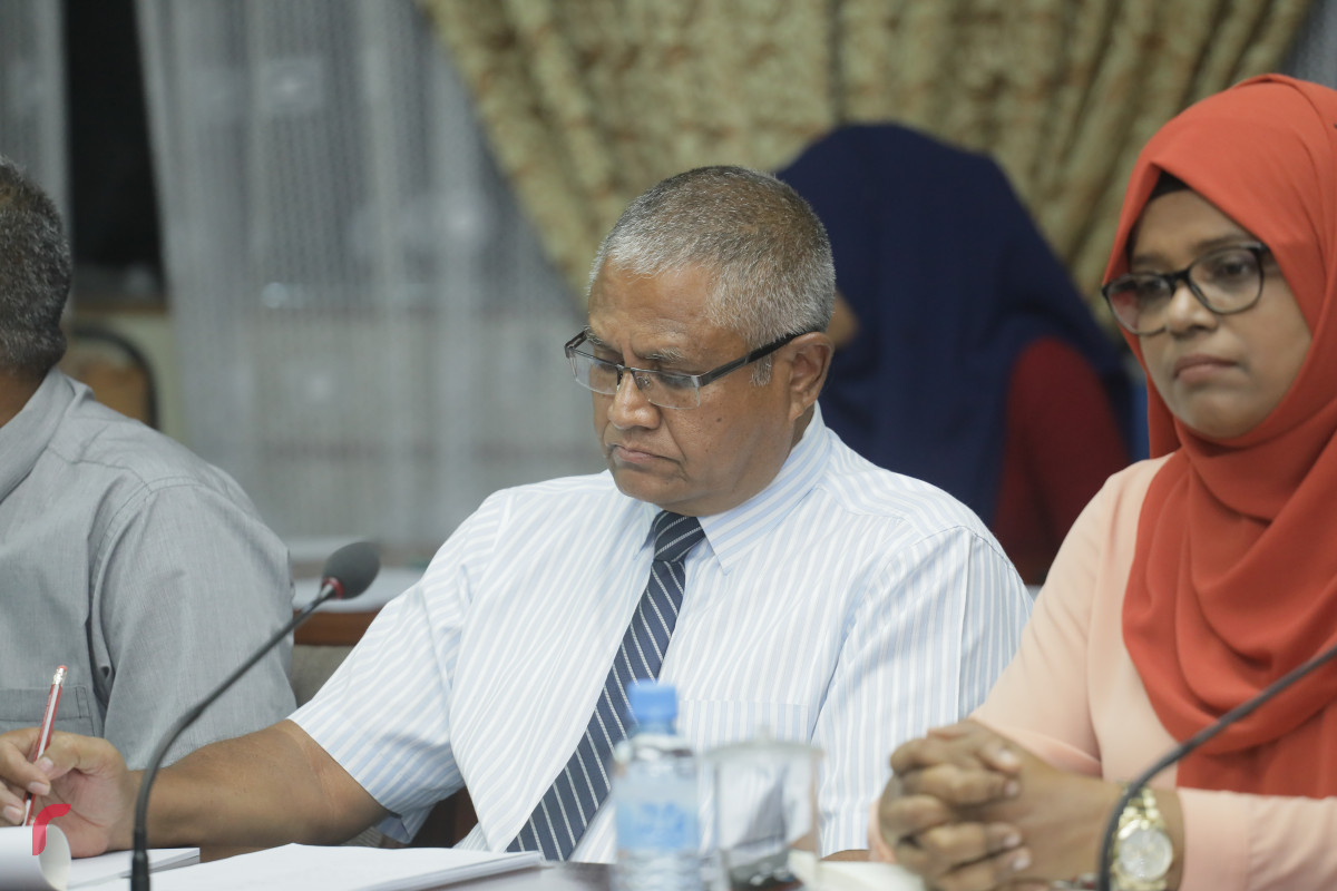 22 އޭޕްރިލް 2019: އިޖްތިމާއީ ކޮމެޓީގެ ބައްދަލުވުމުގެ ތެރެއިން-- ފޮޓޯ: ޝުއައިބް މުހައްމަދު