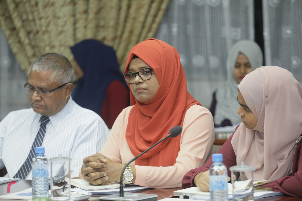 22 އޭޕްރިލް 2019: އިޖްތިމާއީ ކޮމެޓީގެ ބައްދަލުވުމުގެ ތެރެއިން-- ފޮޓޯ: ޝުއައިބް މުހައްމަދު