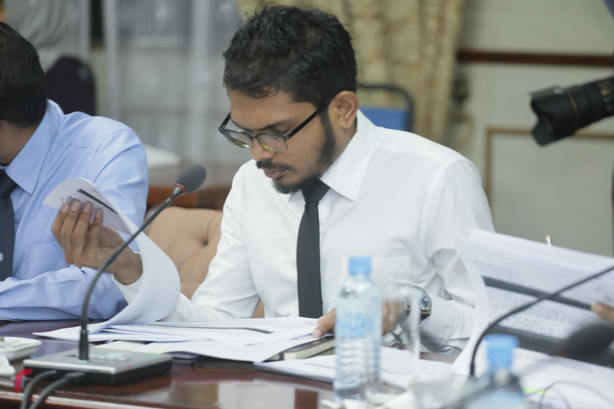 22 އޭޕްރިލް 2019: އިޖްތިމާއީ ކޮމެޓީގެ ބައްދަލުވުމުގެ ތެރެއިން-- ފޮޓޯ: ޝުއައިބް މުހައްމަދު