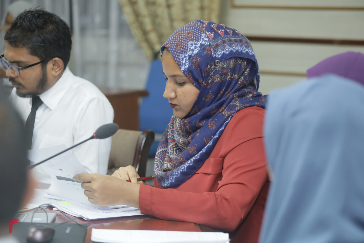 22 އޭޕްރިލް 2019: އިޖްތިމާއީ ކޮމެޓީގެ ބައްދަލުވުމުގެ ތެރެއިން-- ފޮޓޯ: ޝުއައިބް މުހައްމަދު