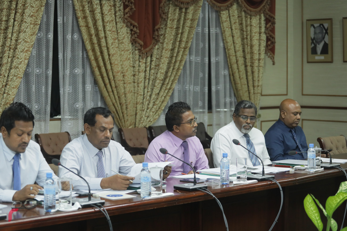 22 އޭޕްރިލް 2019: މިނިވަން މުއައްސަސާތަކާ ބެހޭ ކޮމެޓީގެ ތެރެއިން،-- ފޮޓޯ: ޝުއައިބް މުހައްމަދު