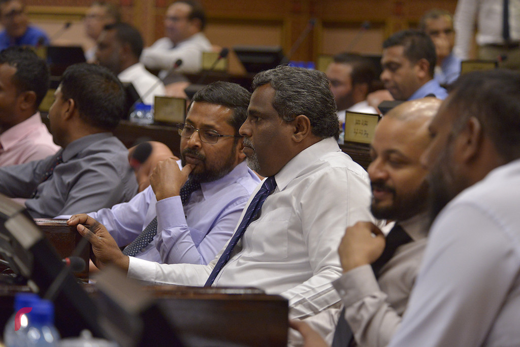 ރައްޔިތުންގެ މަޖިލީހުގެ ޖަލްސާއެއްގައި ބައެއް މެމްބަރުން