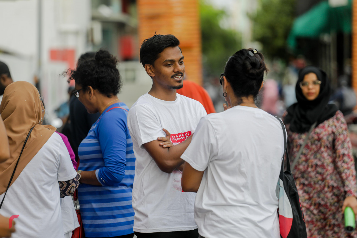 23 އޭޕްރިލް 2019 --އިންސާފަށް ހިނގާލުން "ދުލެއްނުކުރާނަން"-- ފޮޓޯ: ޝުއައިބް މުހައްމަދު