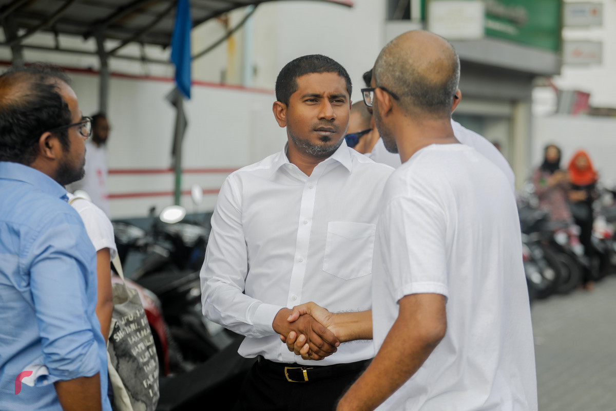 23 އޭޕްރިލް 2019 --އިންސާފަށް ހިނގާލުން "ދުލެއްނުކުރާނަން"-- ފޮޓޯ: ޝުއައިބް މުހައްމަދު