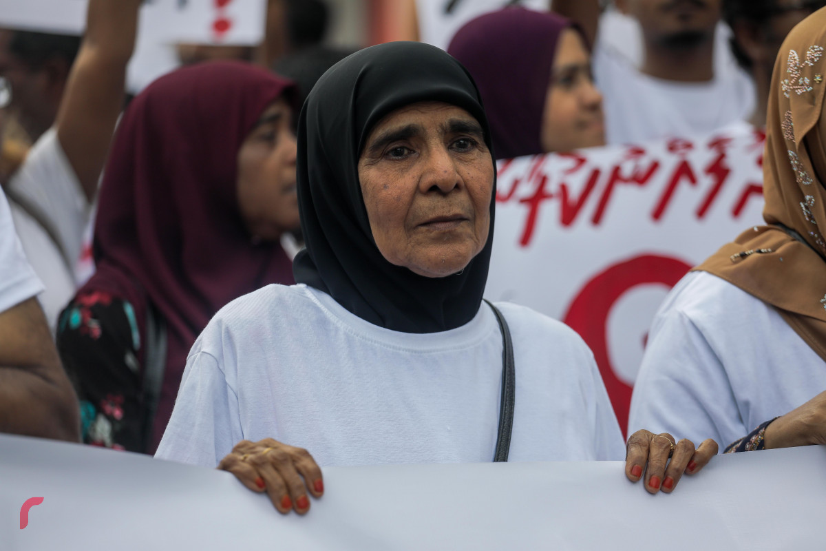 23 އޭޕްރިލް 2019 --އިންސާފަށް ހިނގާލުން "ދުލެއްނުކުރާނަން"-- ފޮޓޯ: ޝުއައިބް މުހައްމަދު