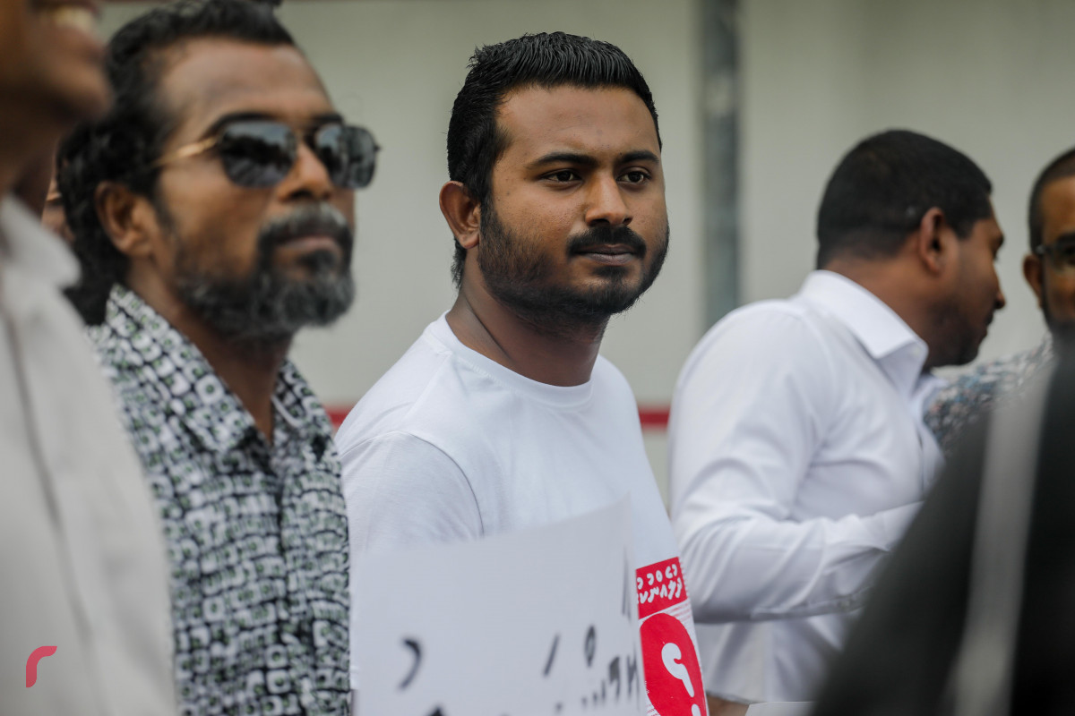 23 އޭޕްރިލް 2019 --އިންސާފަށް ހިނގާލުން "ދުލެއްނުކުރާނަން"-- ފޮޓޯ: ޝުއައިބް މުހައްމަދު