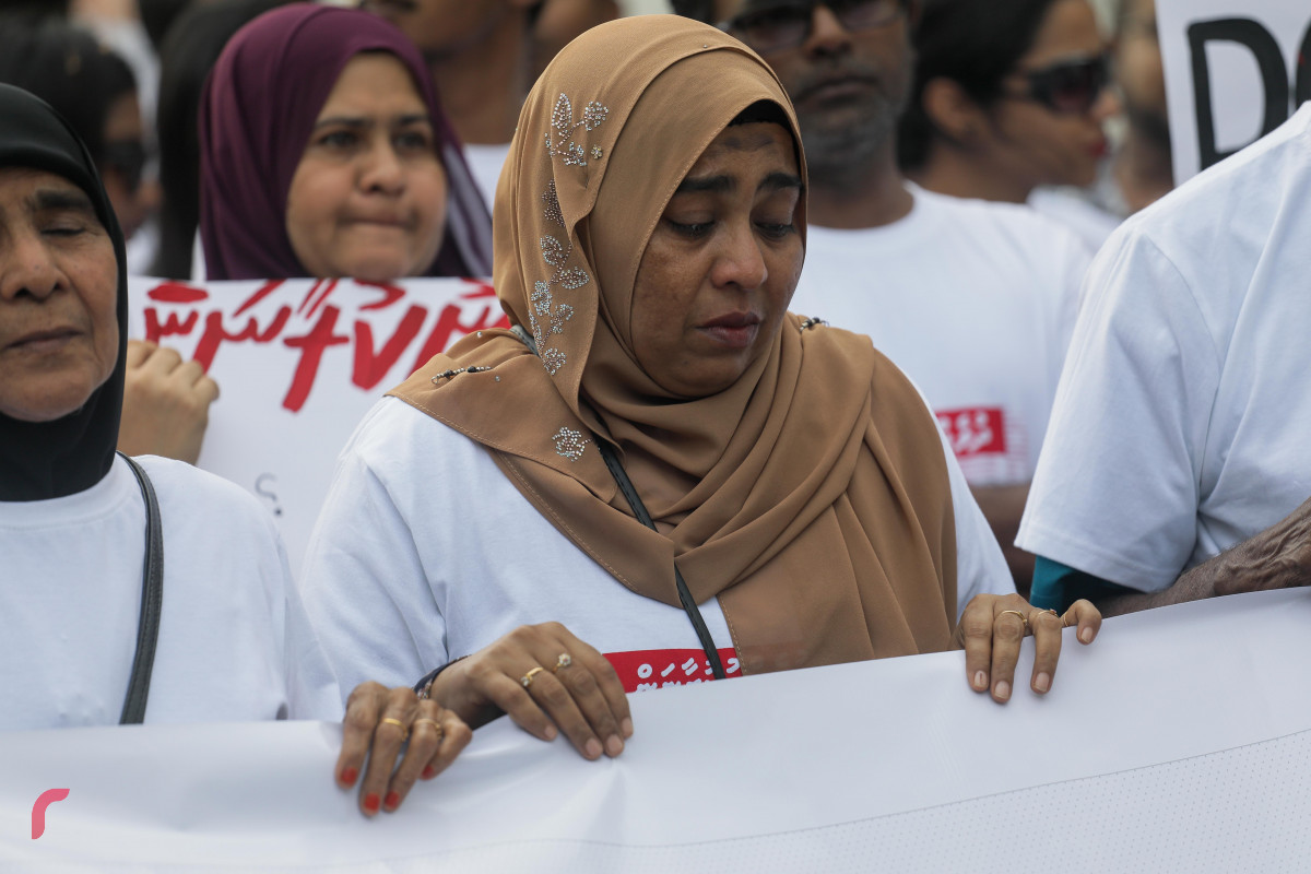 23 އޭޕްރިލް 2019 --އިންސާފަށް ހިނގާލުން "ދުލެއްނުކުރާނަން"-- ފޮޓޯ: ޝުއައިބް މުހައްމަދު