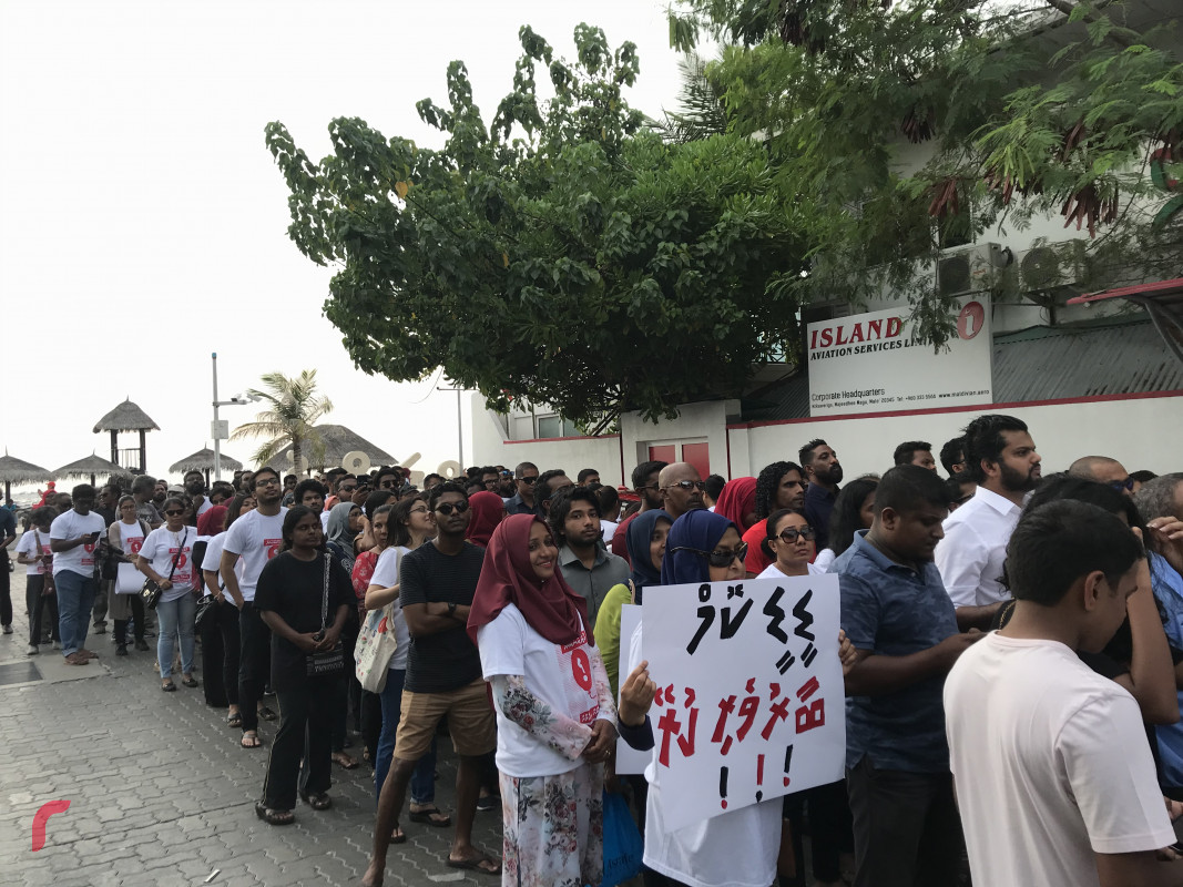 23 އޭޕްރިލް 2019 --އިންސާފަށް ހިނގާލުން "ދުލެއްނުކުރާނަން"-- ފޮޓޯ: ޝުއައިބް މުހައްމަދު