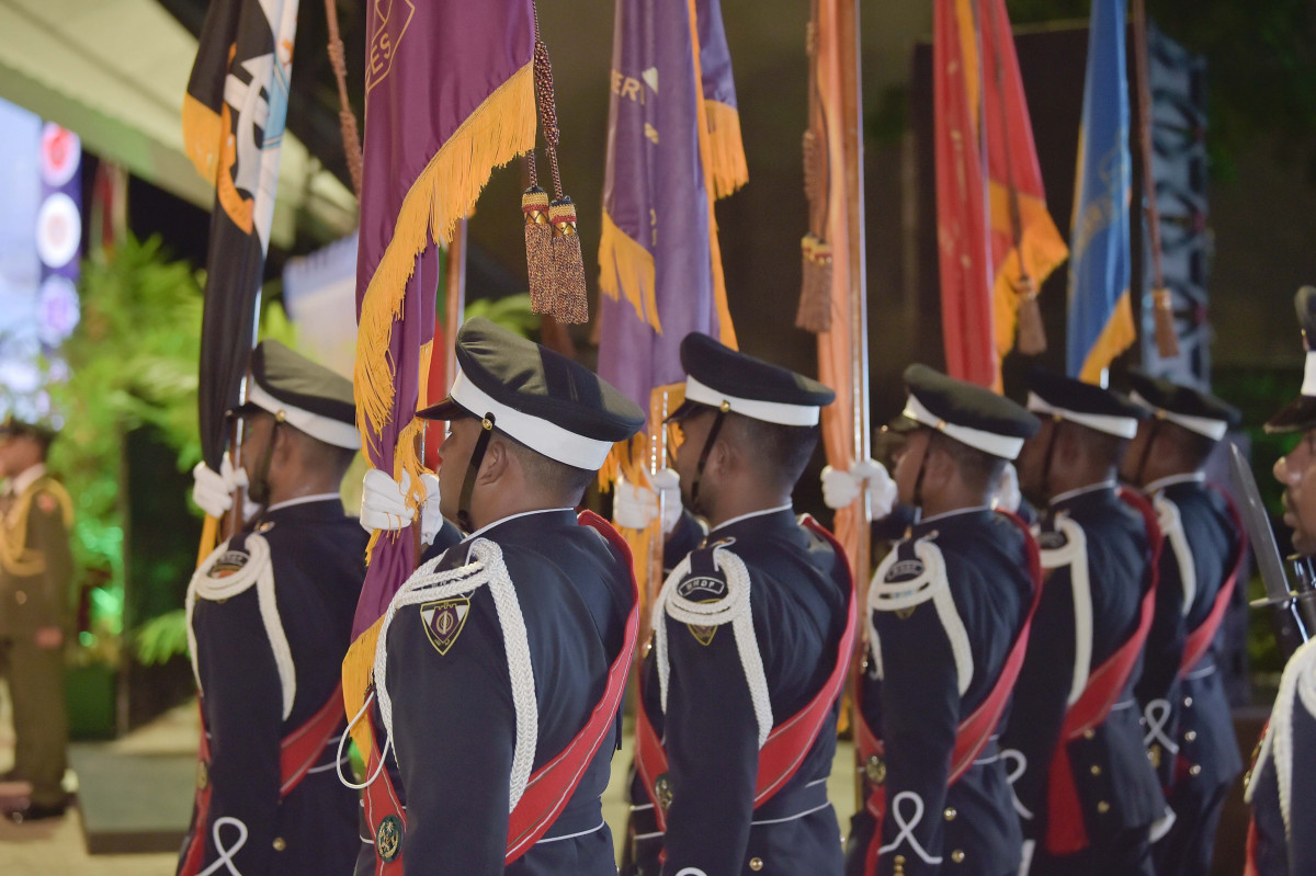 23 April 2019 --A function was held on Tuesday night, to mark MNDF's 127th anniversary-- Photo: President's Office
