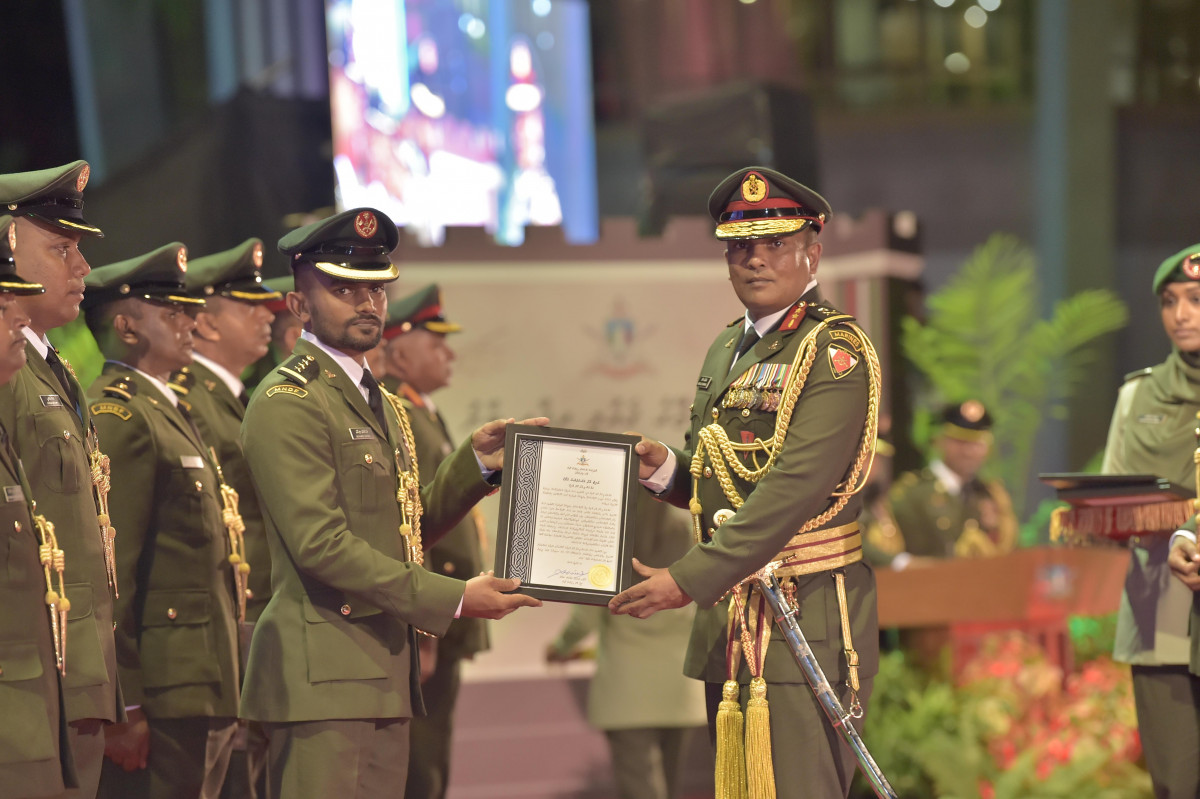 23 April 2019 --A function was held on Tuesday night, to mark MNDF's 127th anniversary-- Photo: President's Office