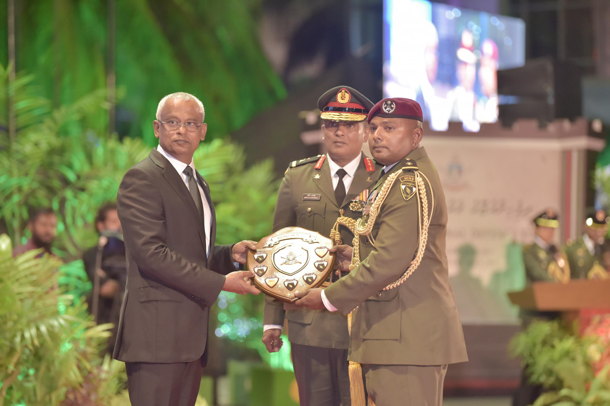 23 April 2019 --President Ibrahim Mohamed Solih joins MNDF's anniversary celebrations-- Photo: President's Office