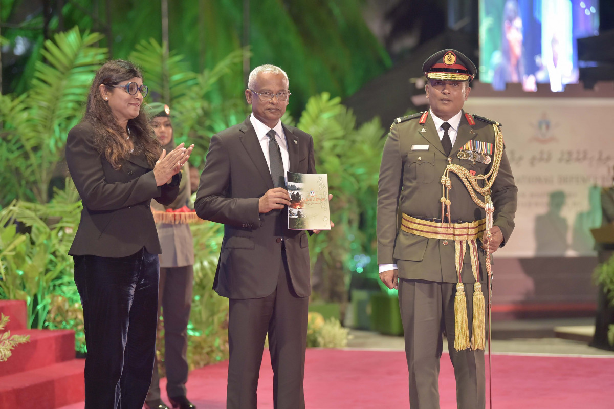 23 April 2019 --President Ibrahim Mohamed Solih joins MNDF's anniversary celebrations-- Photo: President's Office