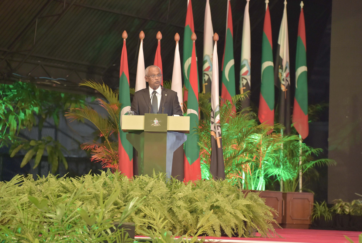 23 April 2019 --President Ibrahim Mohamed Solih joins MNDF's anniversary celebrations-- Photo: President's Office