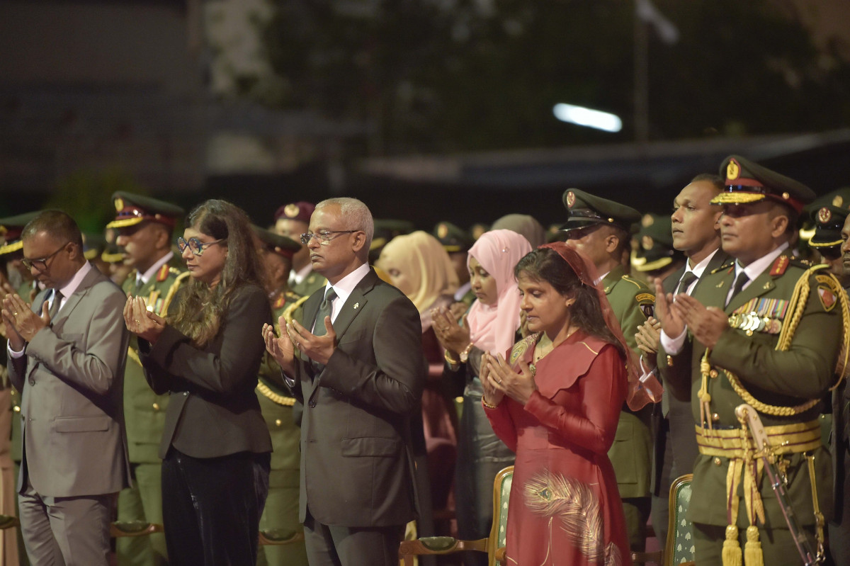23 April 2019 --President Ibrahim Mohamed Solih joins MNDF's anniversary celebrations-- Photo: President's Office