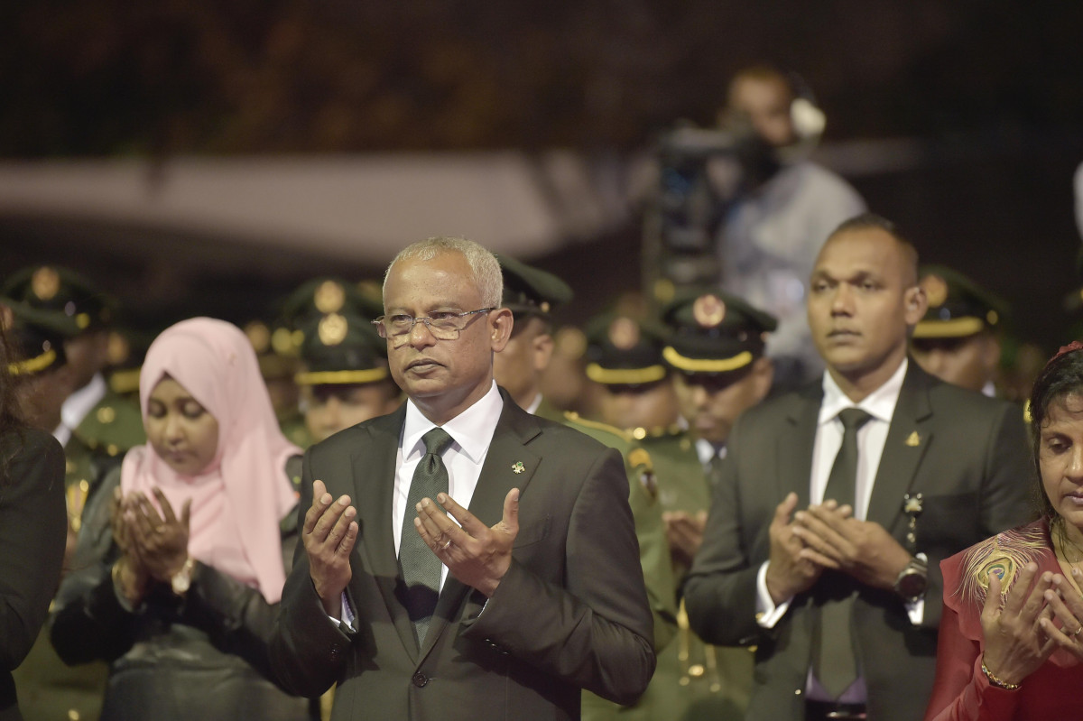23 April 2019 --President Ibrahim Mohamed Solih joins MNDF's anniversary celebrations-- Photo: President's Office