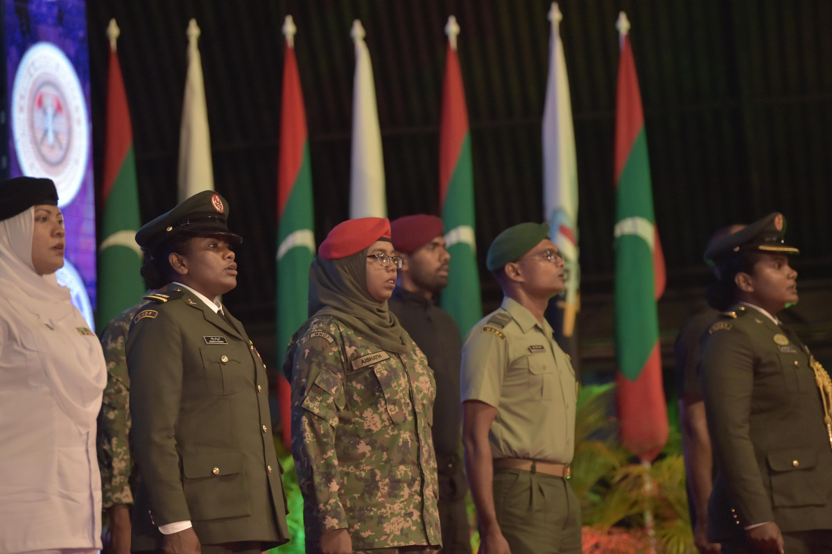 23 April 2019 --A function was held on Tuesday night, to mark MNDF's 127th anniversary-- Photo: President's Office