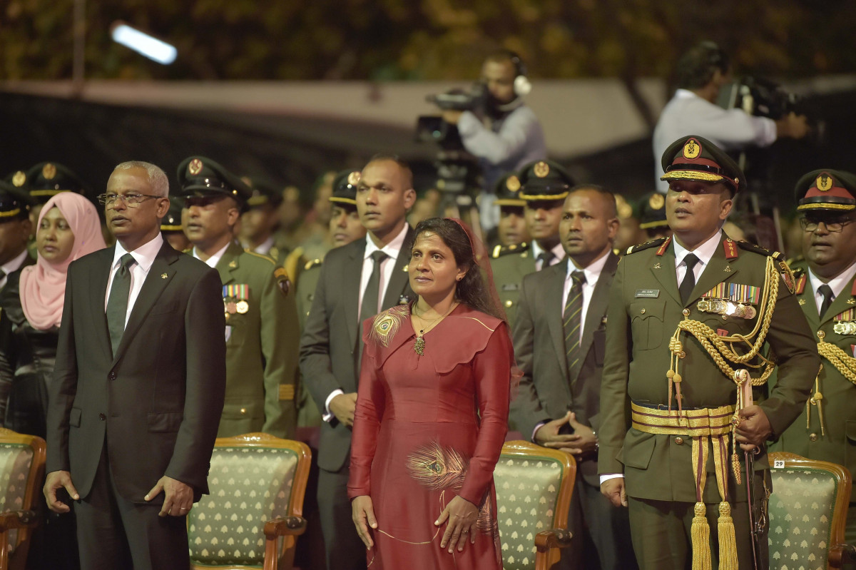 23 April 2019 --President Ibrahim Mohamed Solih joins MNDF's anniversary celebrations-- Photo: President's Office