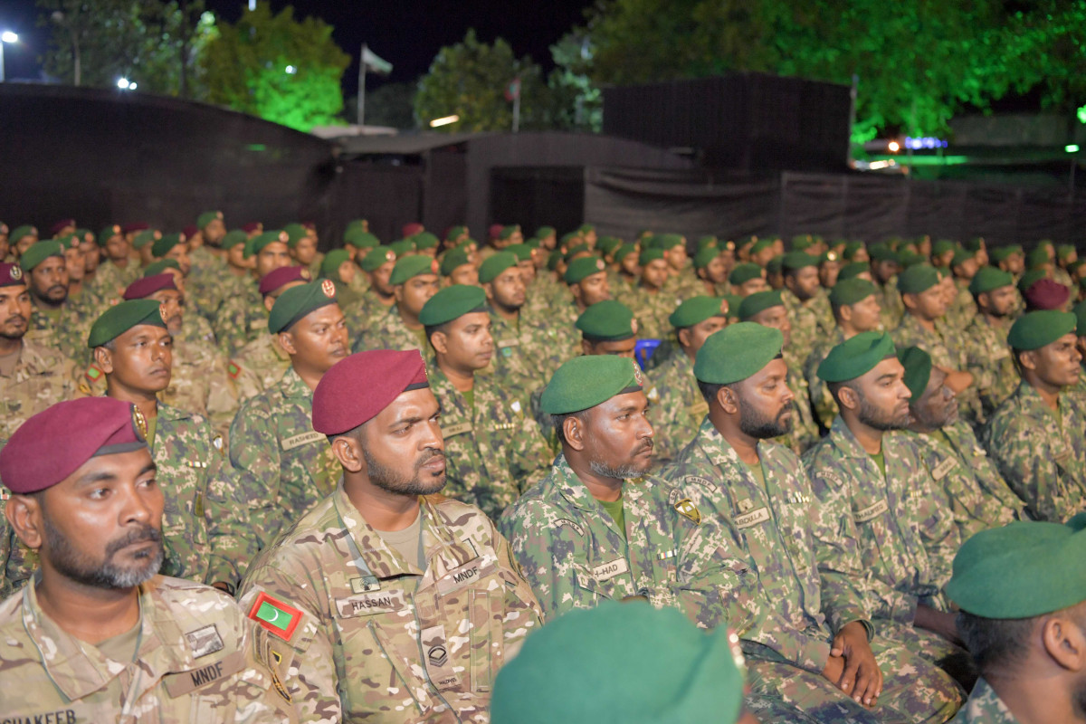23 April 2019 --A function was held on Tuesday night, to mark MNDF's 127th anniversary-- Photo: President's Office