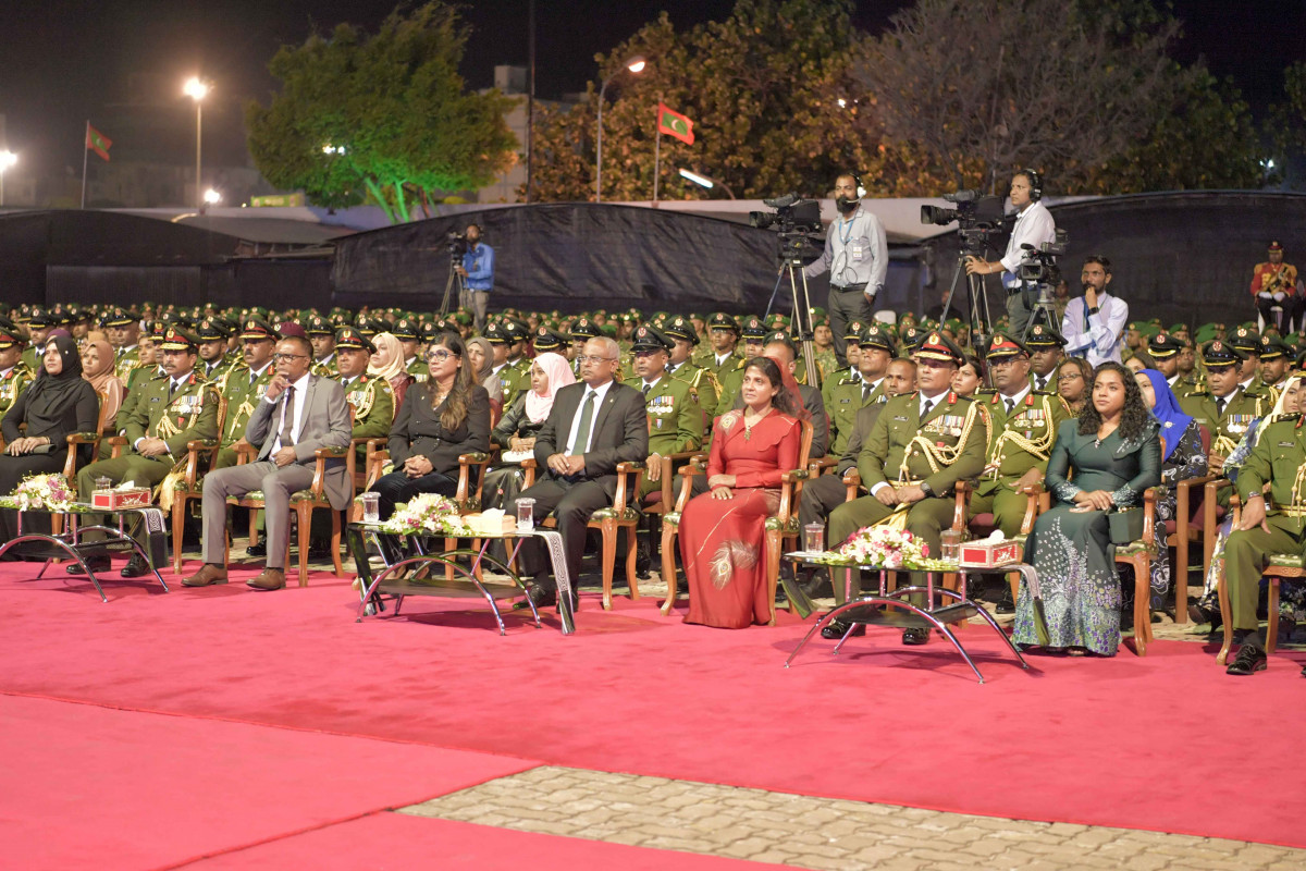 23 April 2019 --President Ibrahim Mohamed Solih joins MNDF's anniversary celebrations-- Photo: President's Office