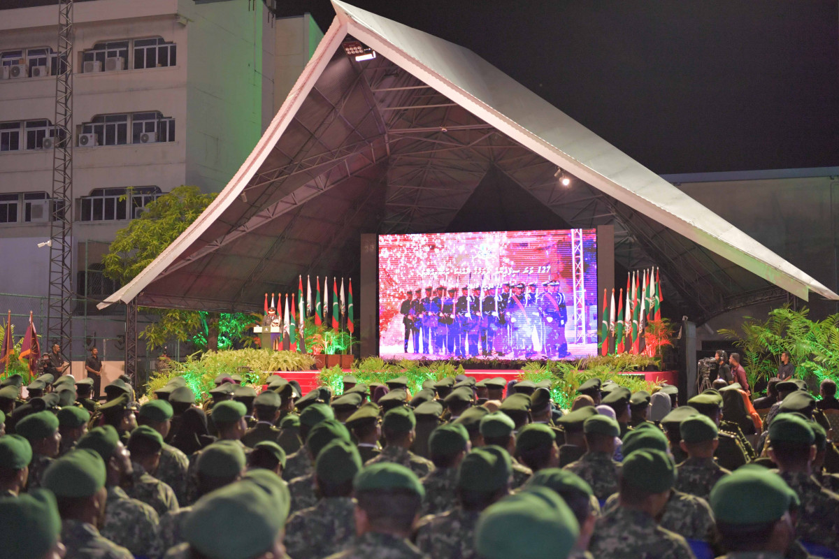 23 April 2019 --A function was held on Tuesday night, to mark MNDF's 127th anniversary-- Photo: President's Office