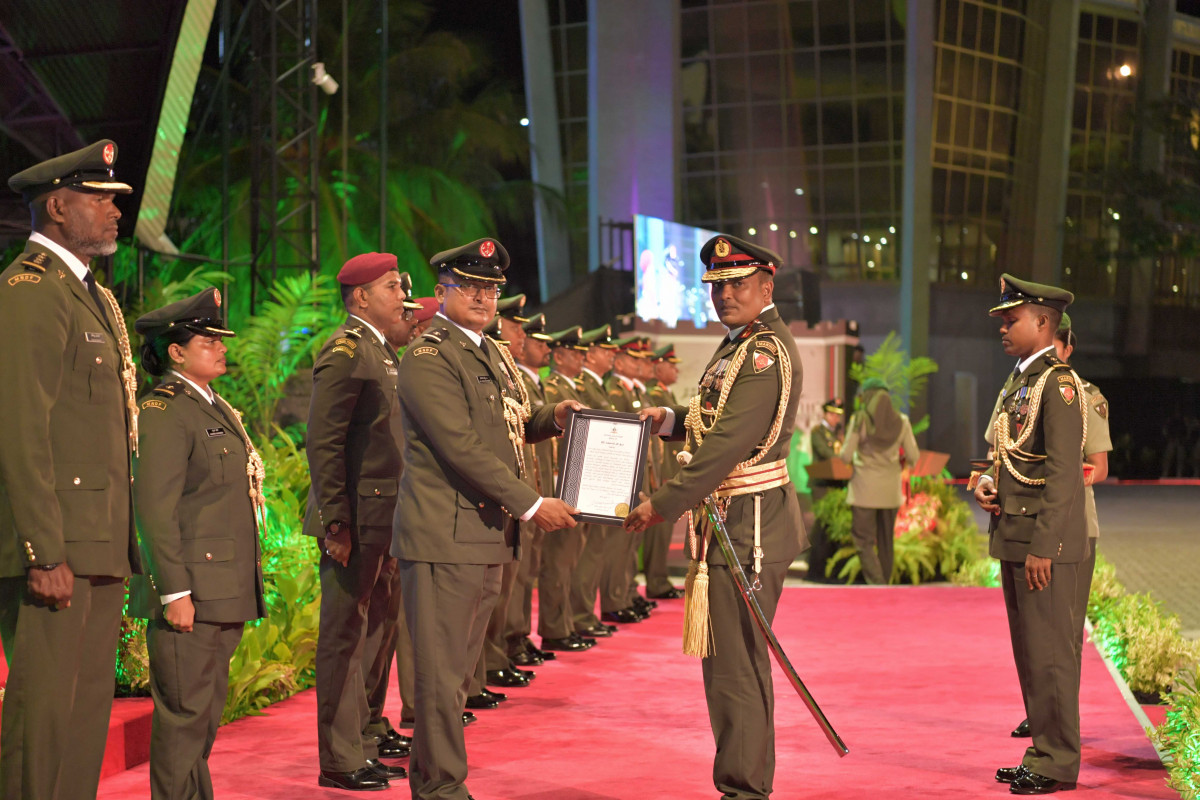 23 April 2019 --A function was held on Tuesday night, to mark MNDF's 127th anniversary-- Photo: President's Office