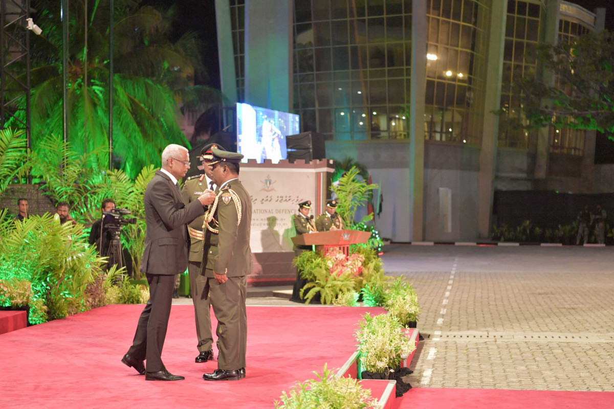 23 April 2019 --President Ibrahim Mohamed Solih joins MNDF's anniversary celebrations-- Photo: President's Office