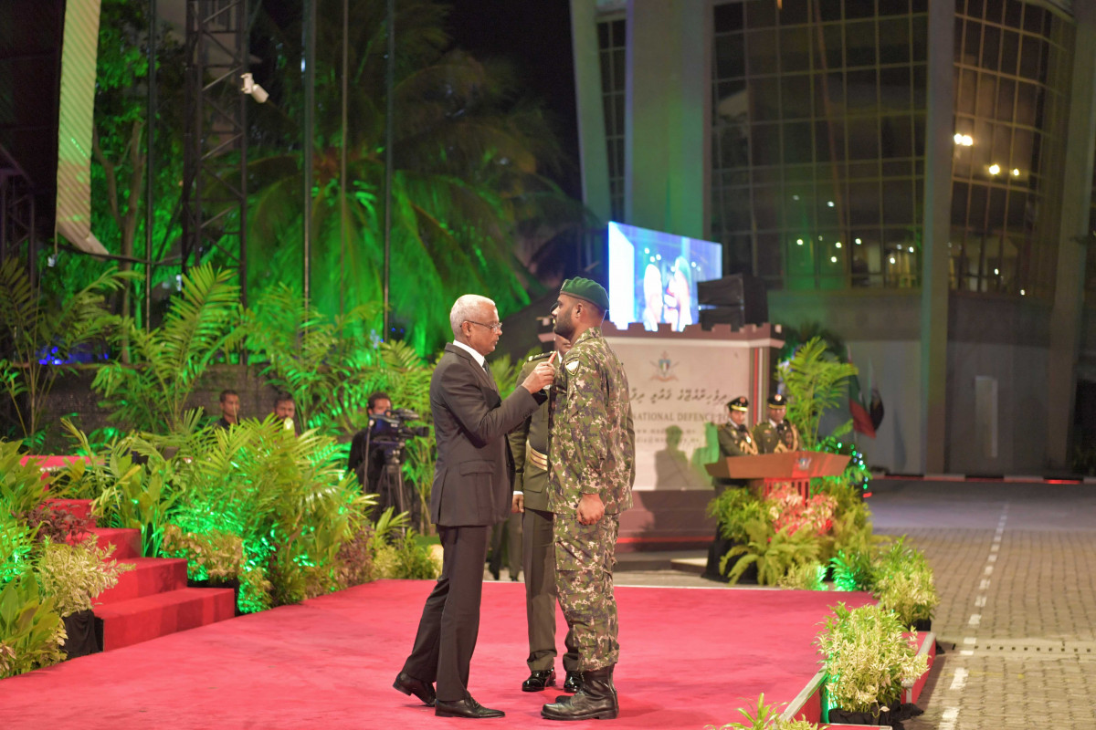 23 April 2019 --President Ibrahim Mohamed Solih joins MNDF's anniversary celebrations-- Photo: President's Office