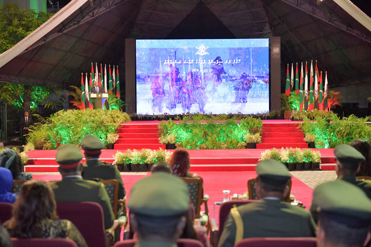 23 April 2019 --A function was held on Tuesday night, to mark MNDF's 127th anniversary-- Photo: President's Office