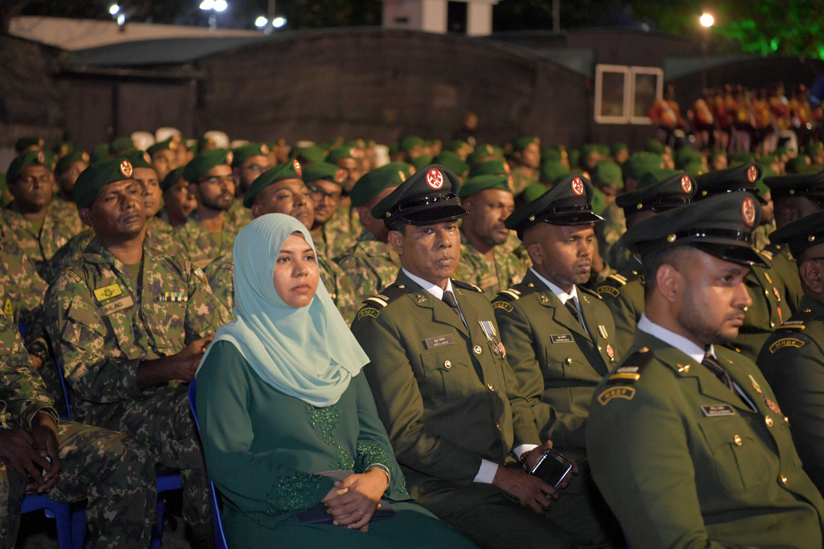 23 April 2019 --A function was held on Tuesday night, to mark MNDF's 127th anniversary-- Photo: President's Office