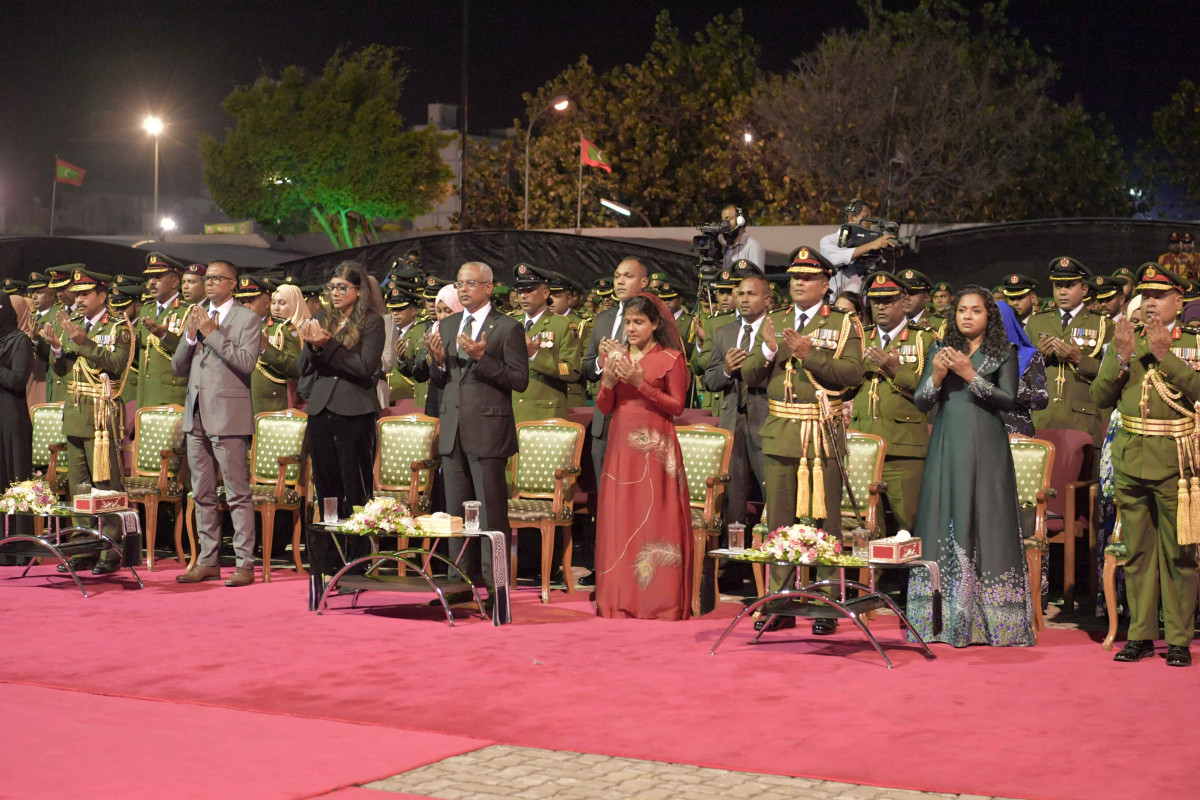 23 April 2019 --President Ibrahim Mohamed Solih joins MNDF's anniversary celebrations-- Photo: President's Office