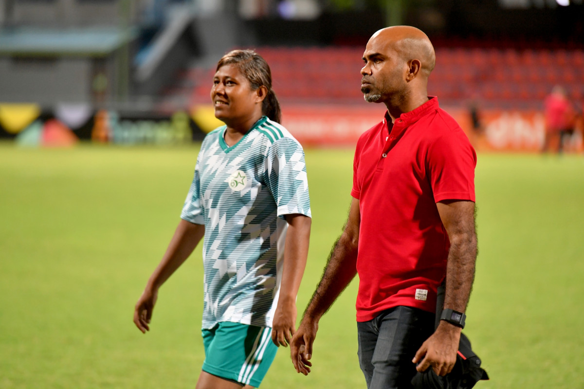 27 އޭޕްރިލް 2019 --އަމީނިއްޔާ ސްކޫލްގެ އަލިމަސް ޔޫބީލް ފުޓުބޯޅަ މެޗުގެ ތެރެއިން-- ފޮޓޯ: ރައީސް އޮފީސް