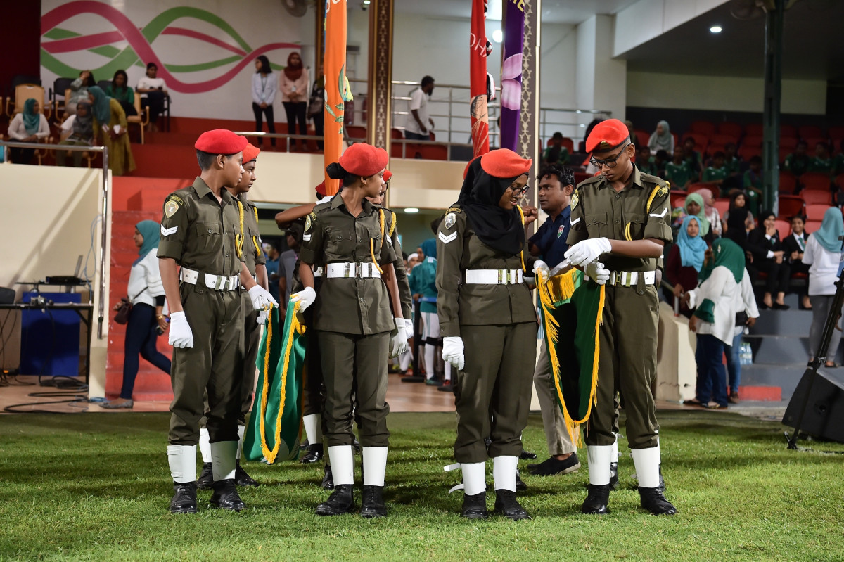 27 އޭޕްރިލް 2019 --އަމީނިއްޔާ ސްކޫލްގެ އަލިމަސް ޔޫބީލް ފުޓުބޯޅަ މެޗުގެ ތެރެއިން-- ފޮޓޯ: ރައީސް އޮފީސް