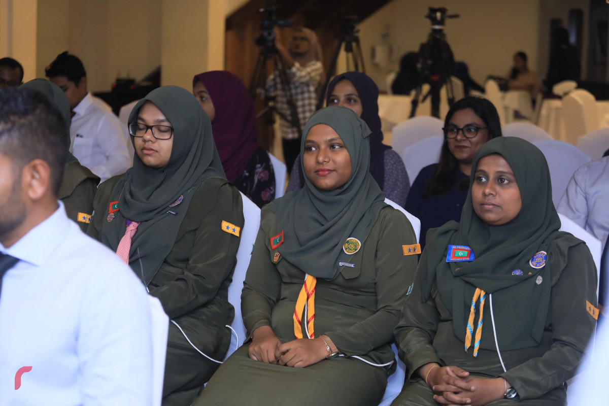 29 އޭޕްރިލް 2019 -- އެނާރޖީ އެފިޝިއެންސީ ބެޖް އިފްތިތާހު ކުރުމަށް ބޭއްވި ހަފްލާގެ ތެރެއިން-- ފޮޓޯ: ޝުއައިބް މުހައްމަދު