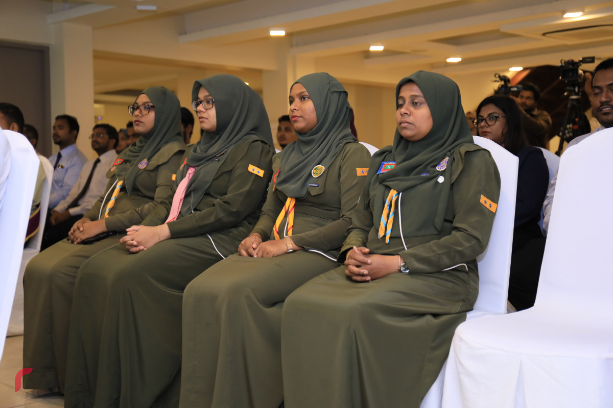 29 އޭޕްރިލް 2019 -- އެނާރޖީ އެފިޝިއެންސީ ބެޖް އިފްތިތާހު ކުރުމަށް ބޭއްވި ހަފްލާގެ ތެރެއިން-- ފޮޓޯ: ޝުއައިބް މުހައްމަދު