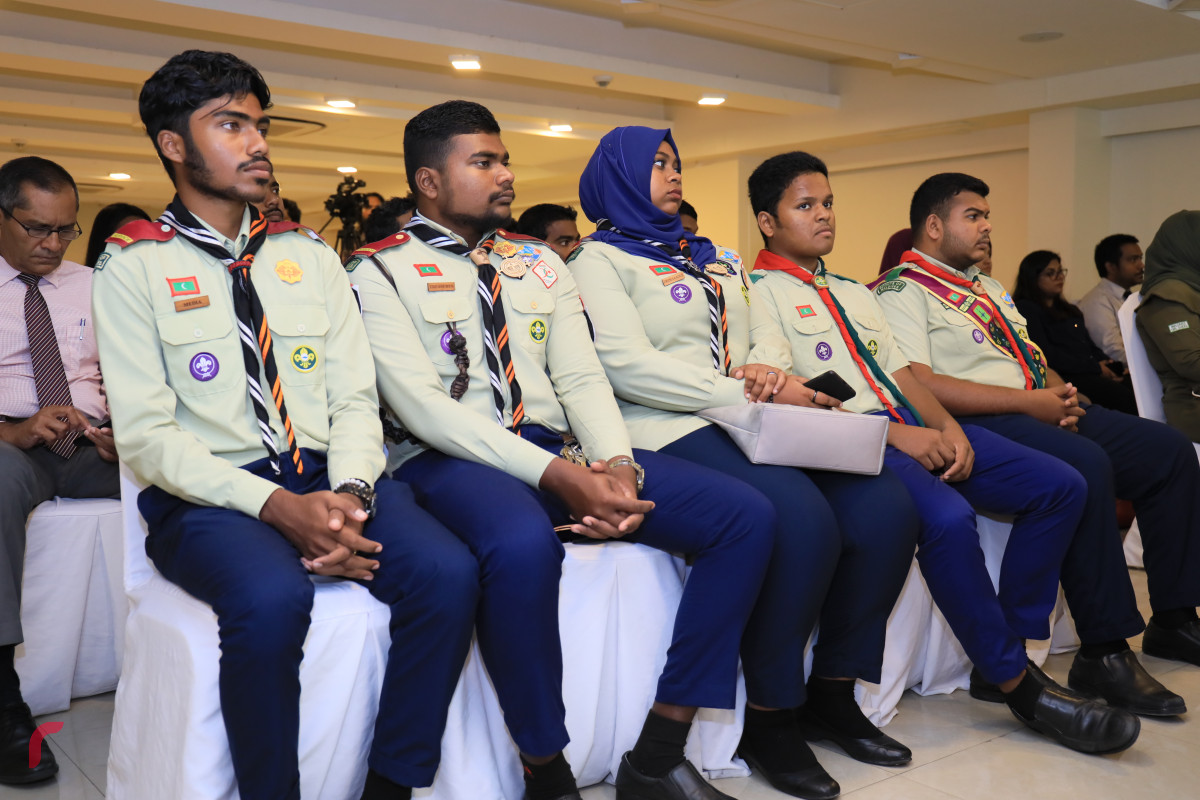 29 އޭޕްރިލް 2019 -- އެނާރޖީ އެފިޝިއެންސީ ބެޖް އިފްތިތާހު ކުރުމަށް ބޭއްވި ހަފްލާގެ ތެރެއިން-- ފޮޓޯ: ޝުއައިބް މުހައްމަދު