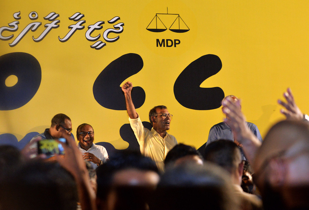 ރައީސް މުހައްމަދު ނަޝީދު އެއްވުމެއްގައި