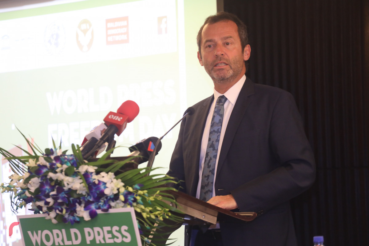 2 މެއި 2019: ދުނިޔޭގެ ނޫސްވެރިކަމުގެ މިނިވަންކަމުގެ ދުވަހާ ގުޅިގެން ބޭއްވި ޕެނަލް ޑިސްކަޝަން -- ފޮޓޯ: ޝުއައިބް މުހައްމަދު