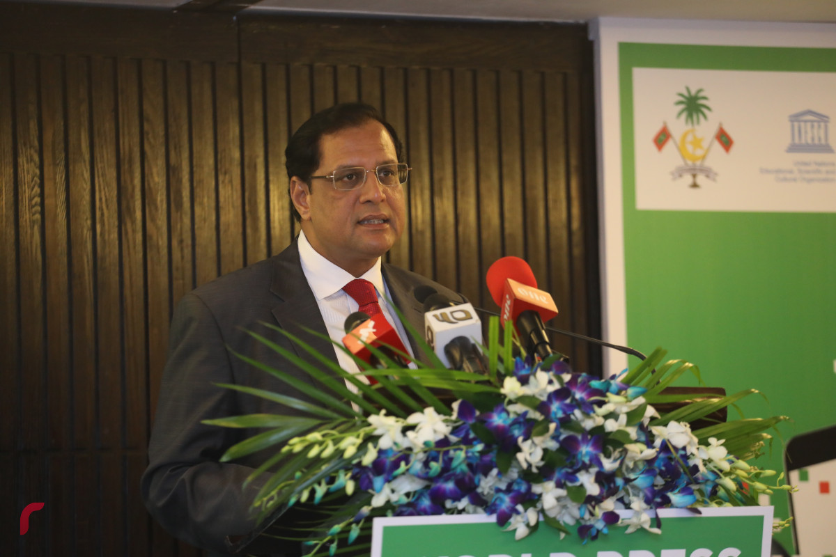 2 މެއި 2019: ދުނިޔޭގެ ނޫސްވެރިކަމުގެ މިނިވަންކަމުގެ ދުވަހާ ގުޅިގެން ބޭއްވި ޕެނަލް ޑިސްކަޝަން -- ފޮޓޯ: ޝުއައިބް މުހައްމަދު