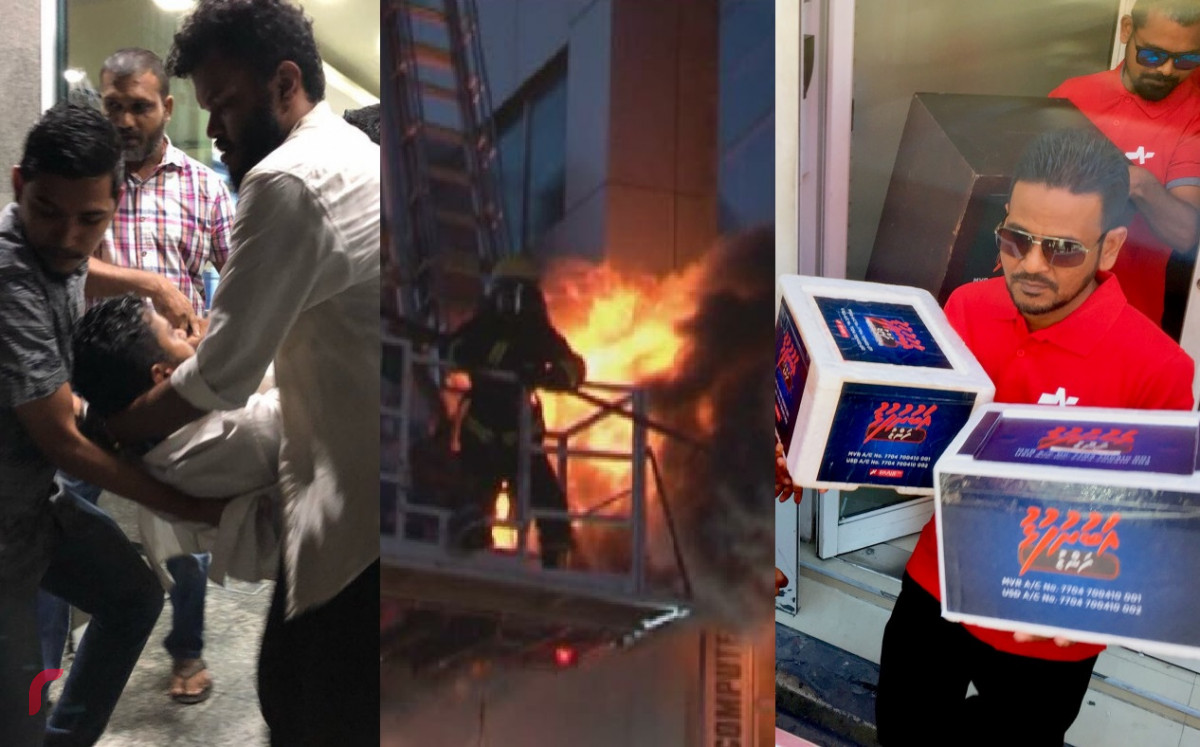 ހަތް އަހަރު ދުވަހުގެ ތެރޭގައި ރާއްޖެޓީވީއަށް ލިބުނު ގެއްލުންތައް ރަމްޒުކޮށްދޭ ތިން ފޮޓޯ