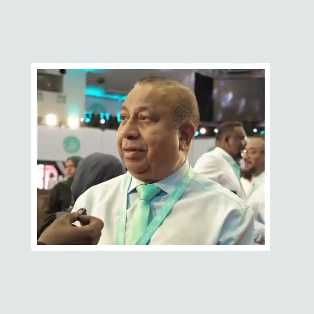 The Maldives' Ambassador to Thailand and former President of the Elections Commission, Fuad Thaufeeq, provides an interview while attending the PNC Congress.