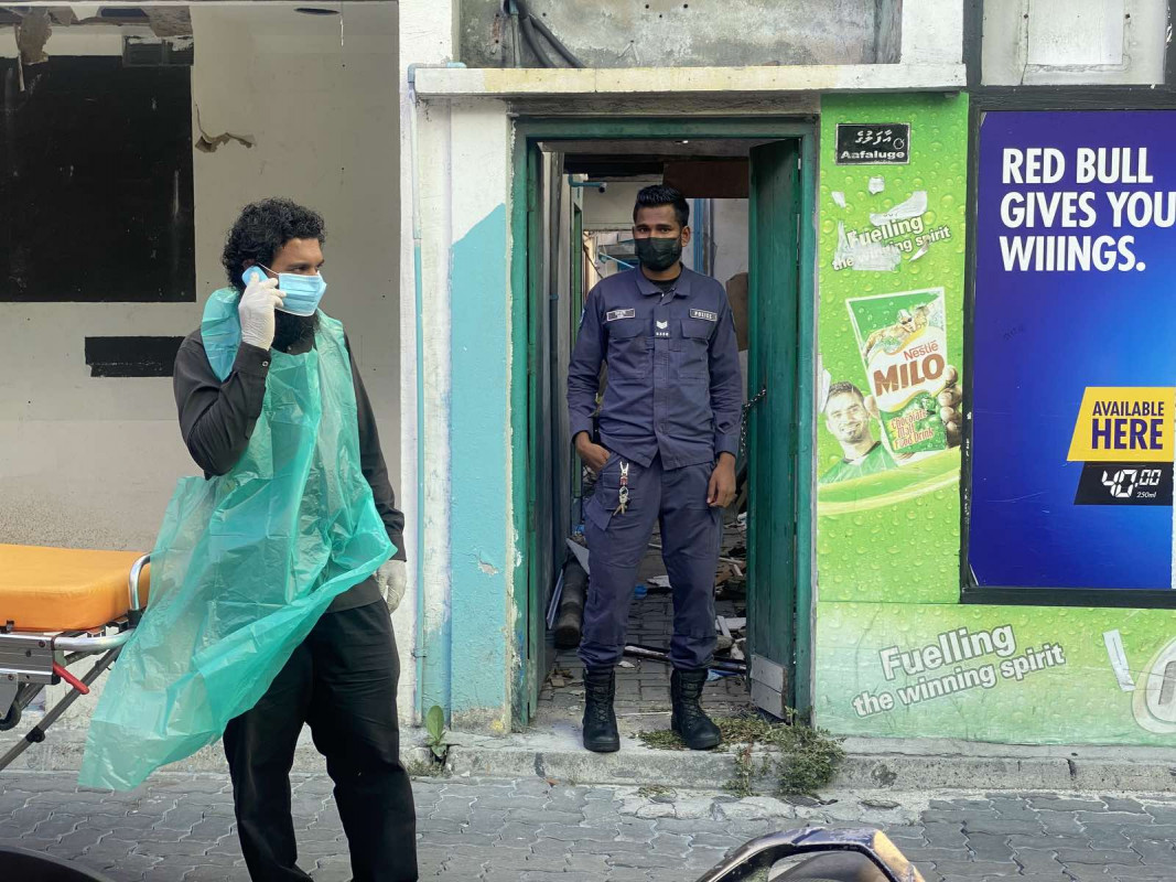 The corpse was found on Sunday