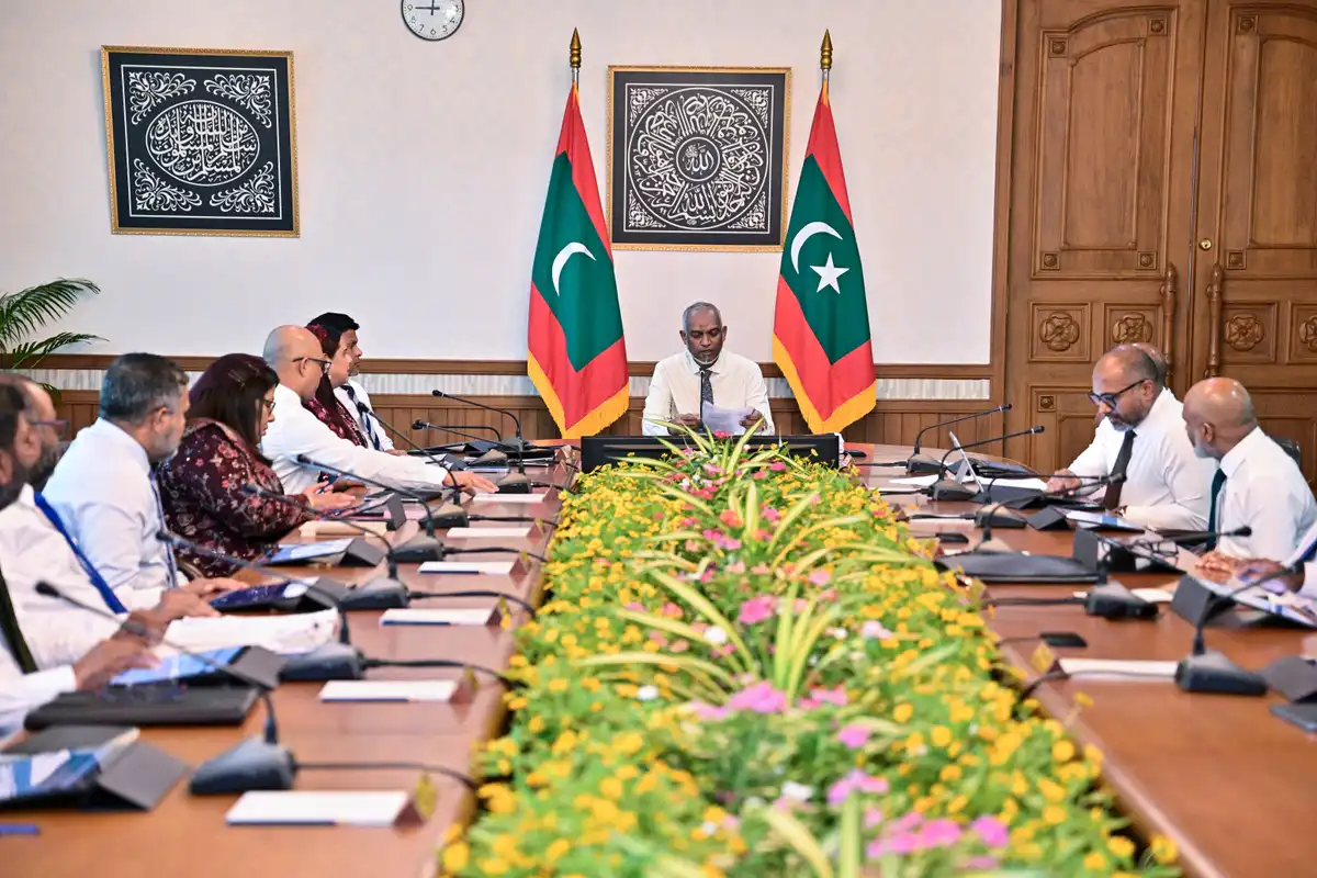 A scene from a cabinet meeting.