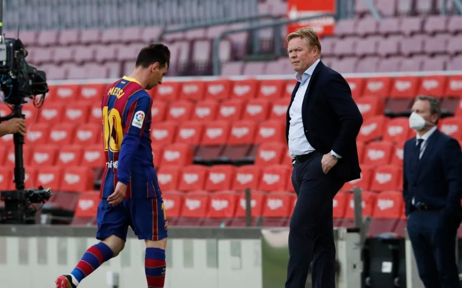 ބާސެލޯނާގެ ކުރީގެ ކޯޗު ކޫމަން އަދި ލިއޮނަލް މެސީ