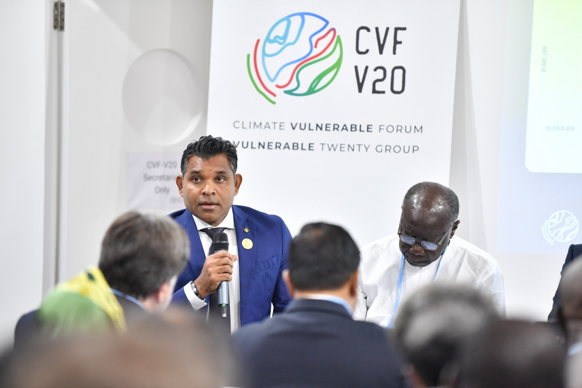 The Vice President asks for international support to realise the Maldives' Climate Prosperity Plan