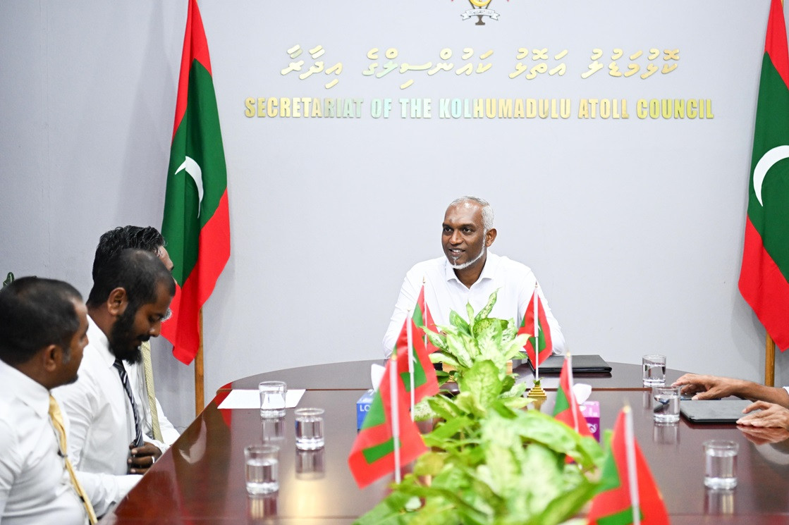 The president met members of Thimarafushi island council and WDC on Wednesday